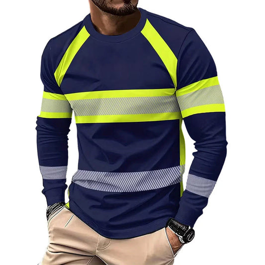 Men’s Colour-Block Long Sleeve T-Shirt