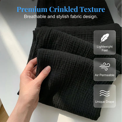 Women’s Crinkle Cotton Lounge Trousers