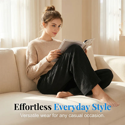 Women’s Crinkle Cotton Lounge Trousers