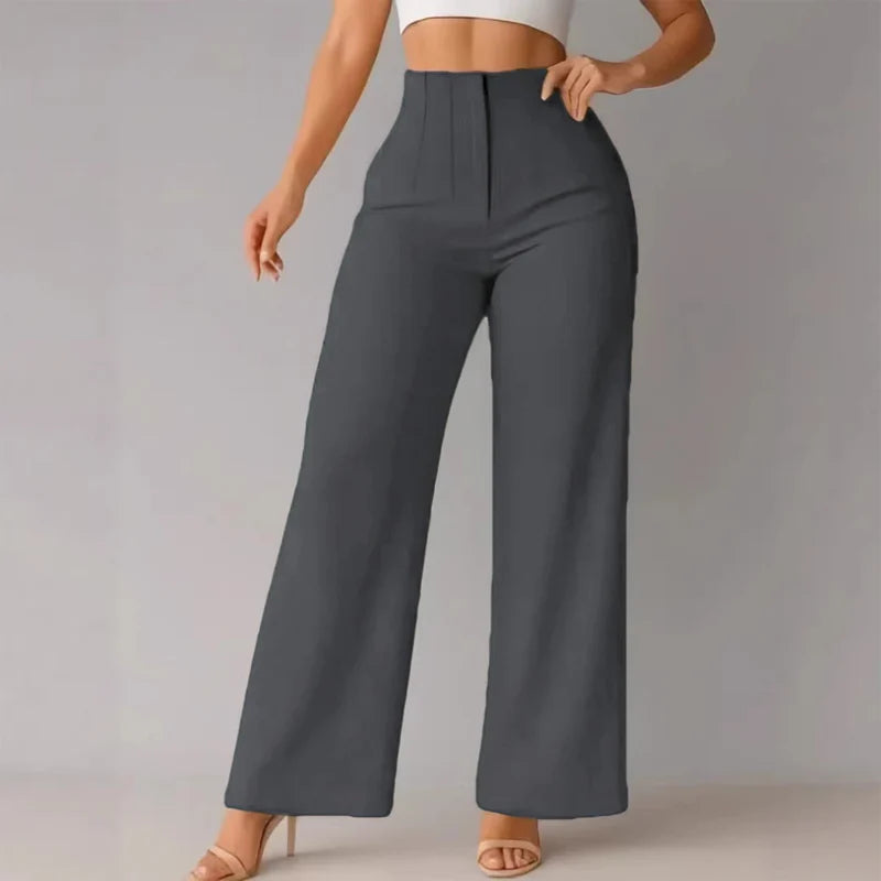 Women's High-Waisted Wide-Leg Trousers
