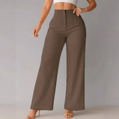 Women's High-Waisted Wide-Leg Trousers