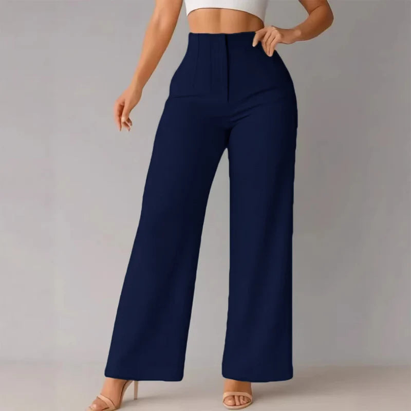 Women's High-Waisted Wide-Leg Trousers