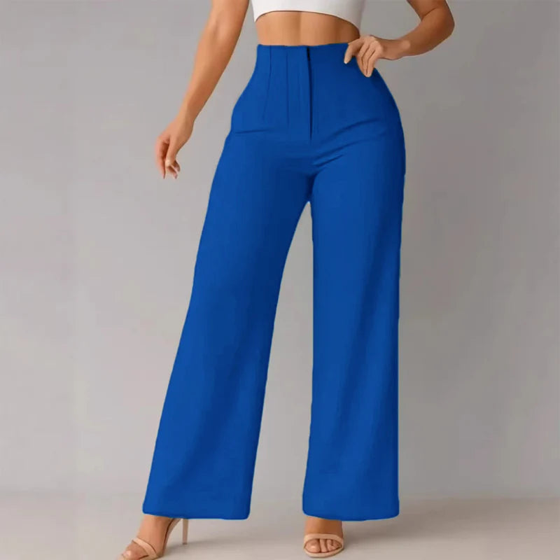 Women's High-Waisted Wide-Leg Trousers