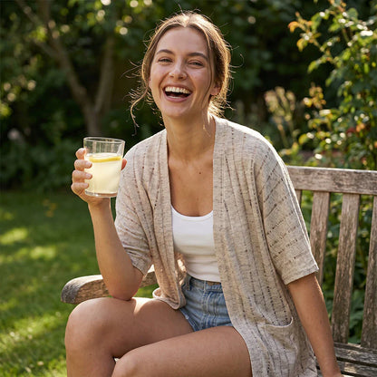 Women's Open-Front Lightweight Knit Cardigan