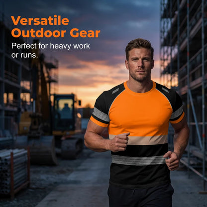 Men’s Reflective Colour-Block T-Shirt