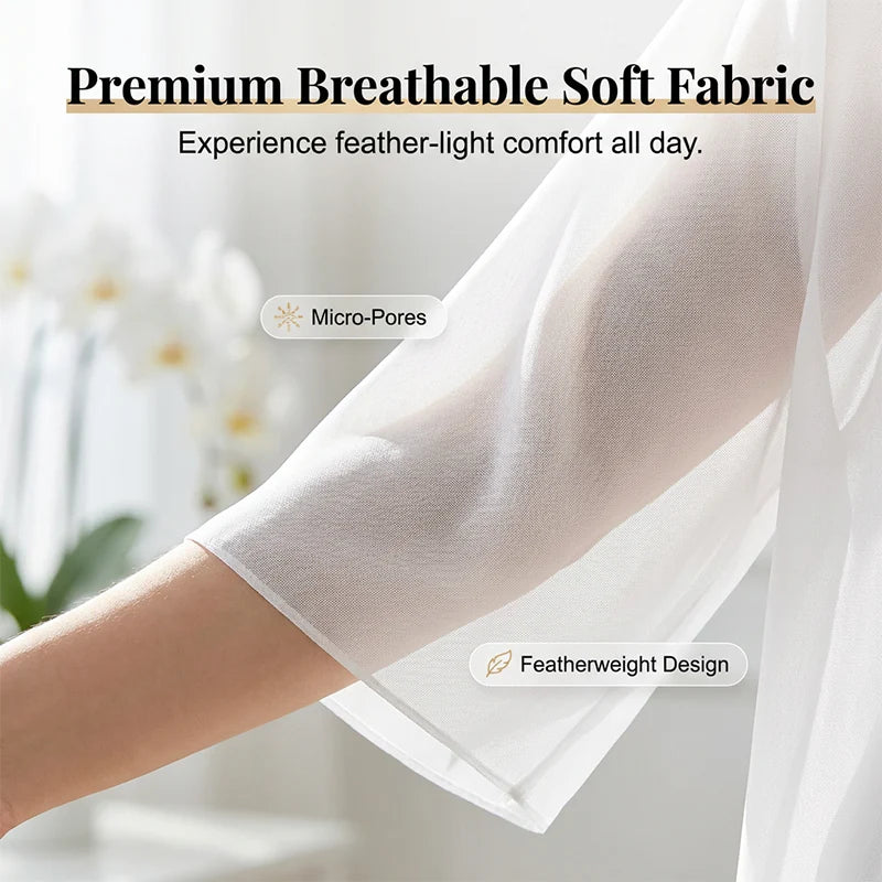 Women’s Open-Front Chiffon Cardigan