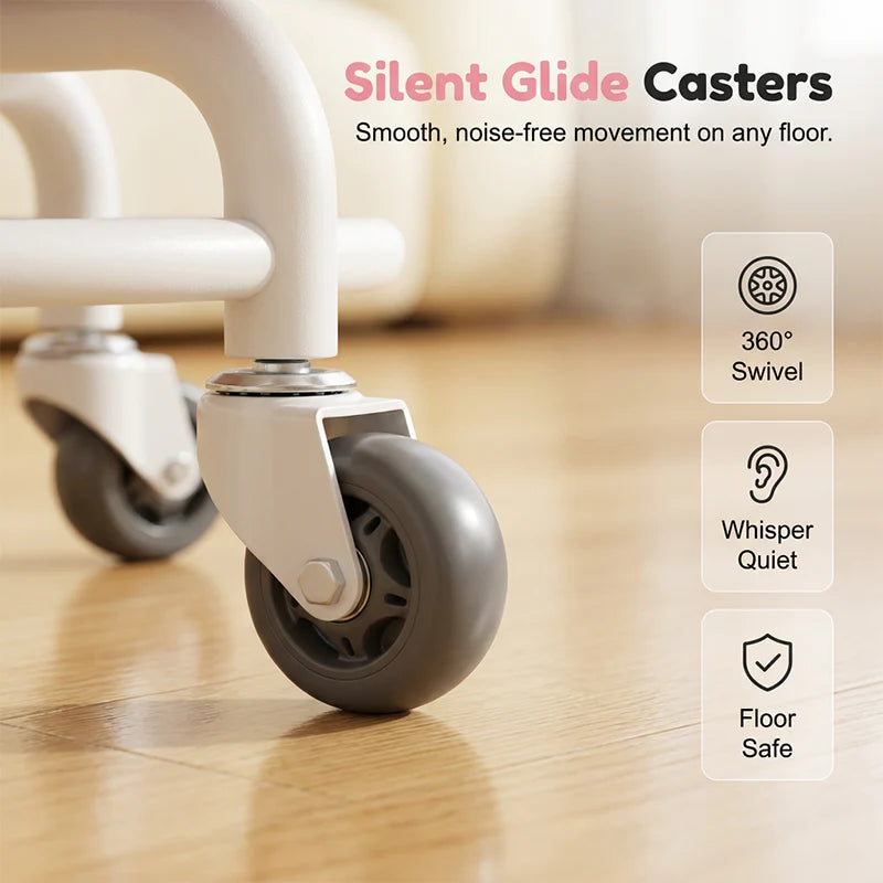 Cloud Cushion Rolling Low Stool