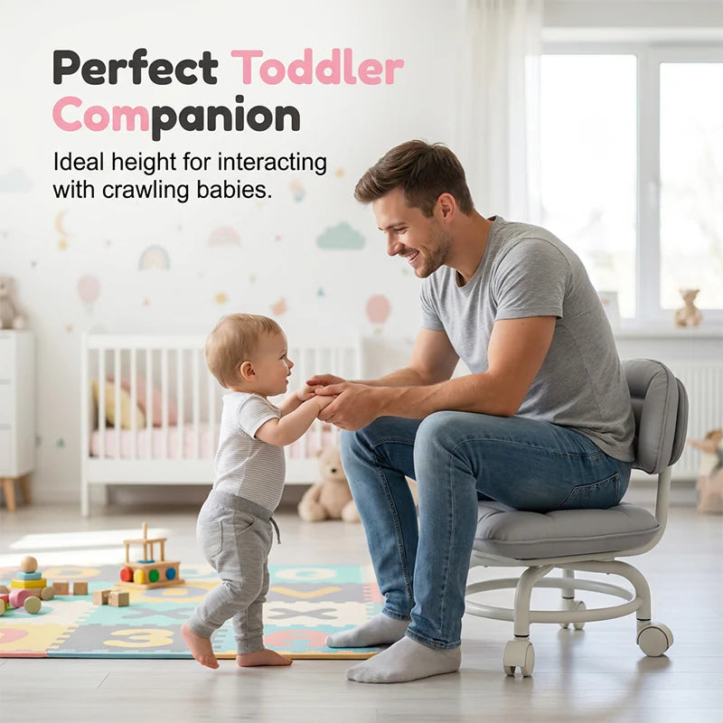 Cloud Cushion Rolling Low Stool