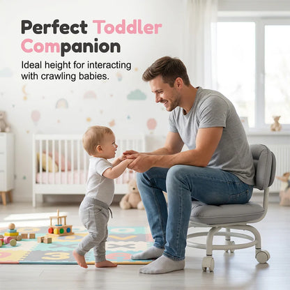 Cloud Cushion Rolling Low Stool