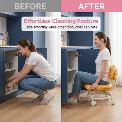 Cloud Cushion Rolling Low Stool