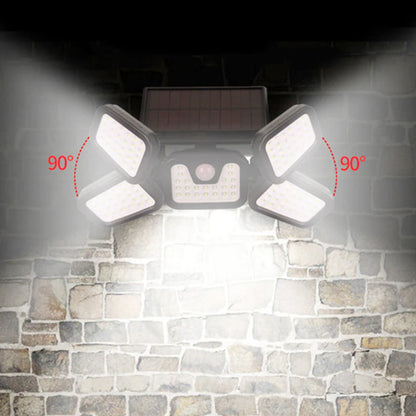 Solar Triple-Head Motion Sensor Wall Light