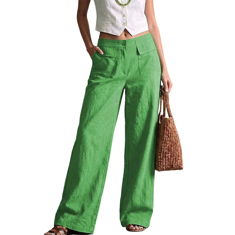 Women's Relaxed Wide-Leg Trousers