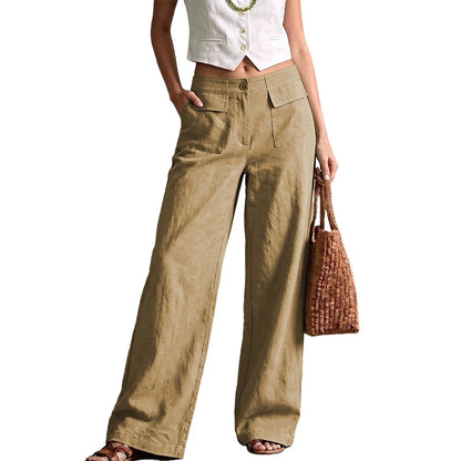 Women's Relaxed Wide-Leg Trousers