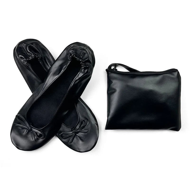 Women’s Foldable Bow Ballet Flats