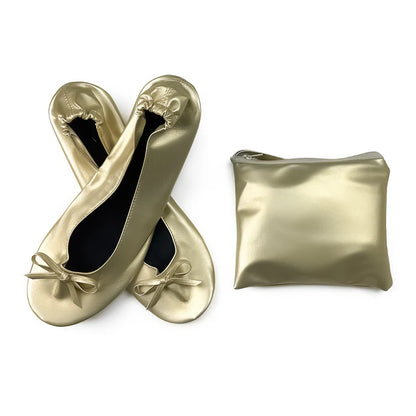 Women’s Foldable Bow Ballet Flats