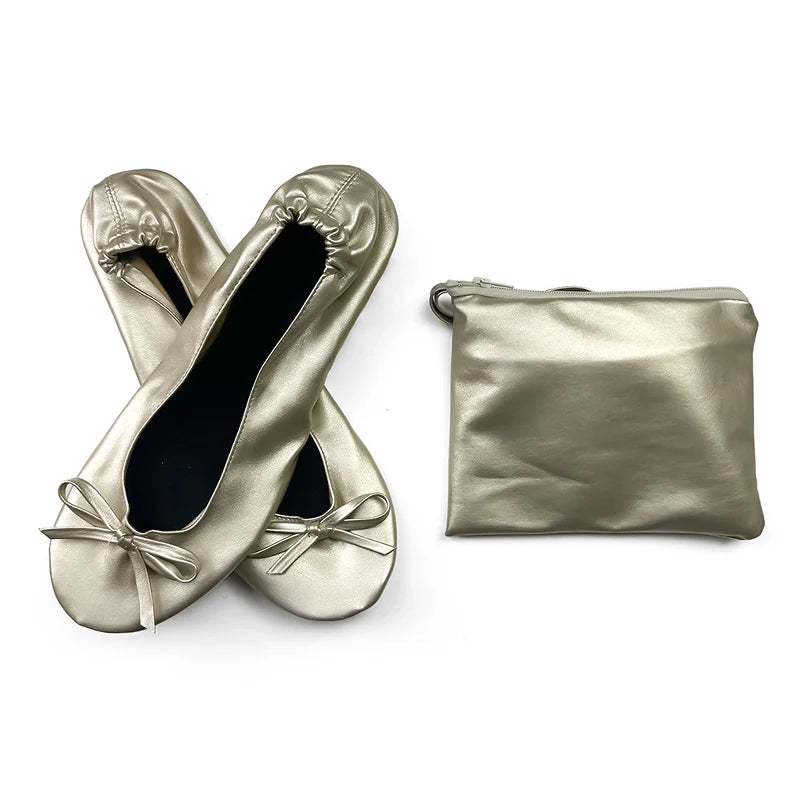 Women’s Foldable Bow Ballet Flats