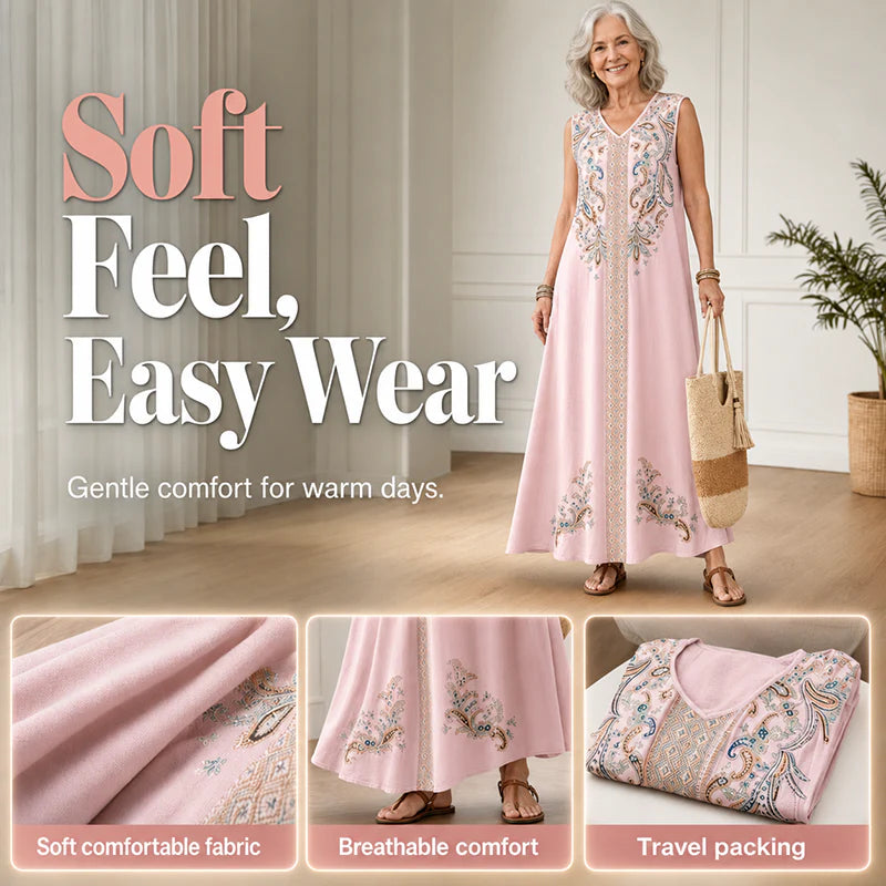 Women’s Printed Boho Maxi Dress