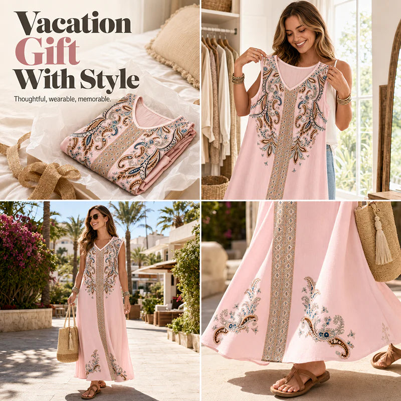 Women’s Printed Boho Maxi Dress