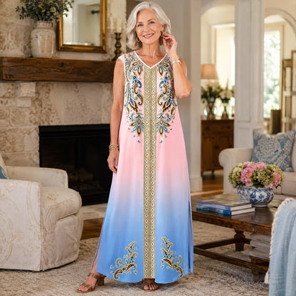 Women’s Printed Boho Maxi Dress