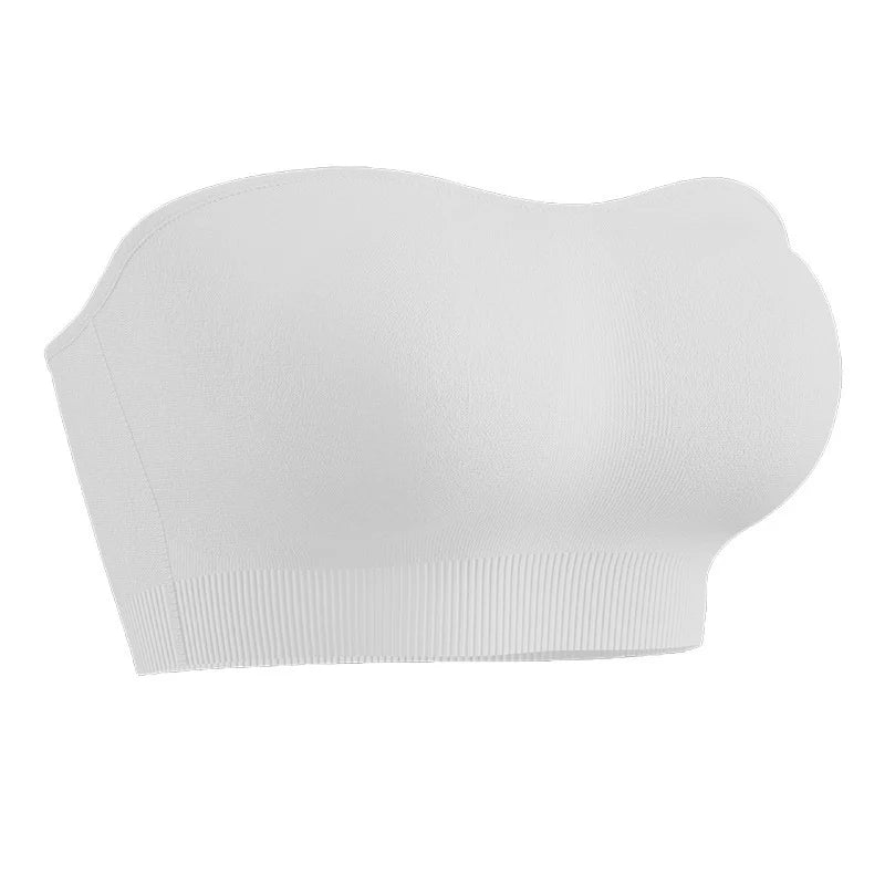 Women’s Wireless Bandeau Bra with Detachable Straps