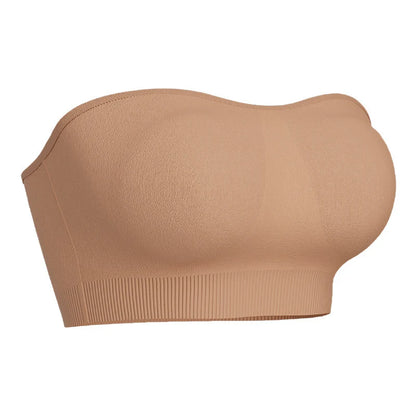 Women’s Wireless Bandeau Bra with Detachable Straps