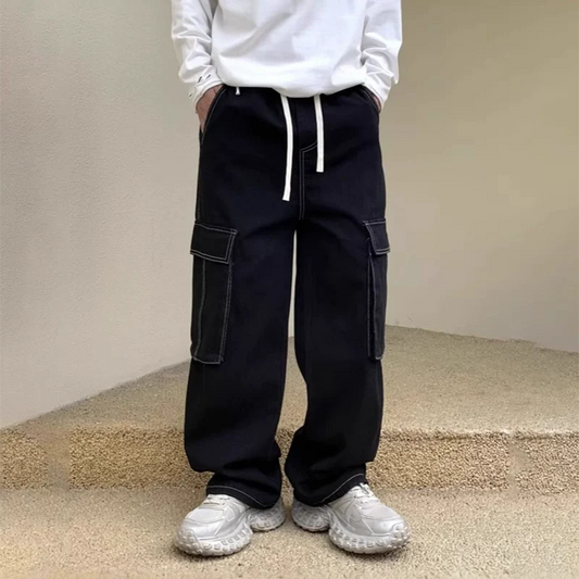 Men’s Wide-Leg Cargo Jeans