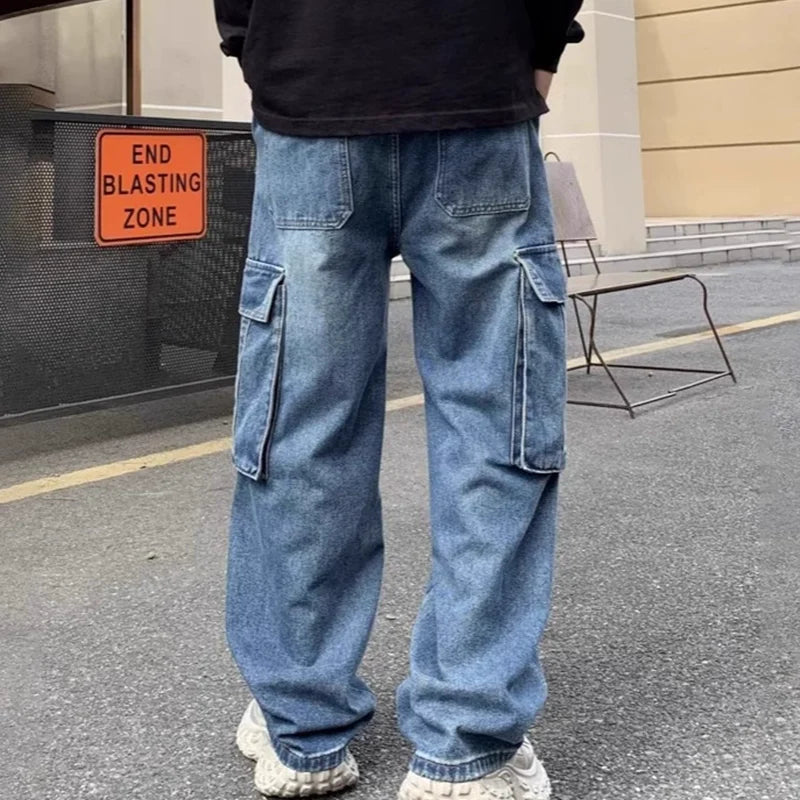 Men’s Wide-Leg Cargo Jeans