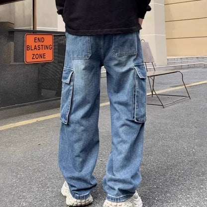 Men’s Wide-Leg Cargo Jeans
