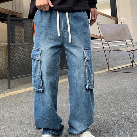 Men’s Wide-Leg Cargo Jeans