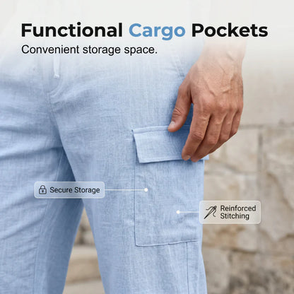 Men’s Textured Polo and Cargo Shorts Set