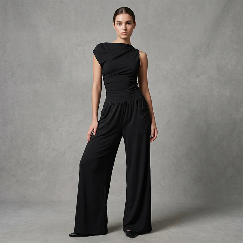 Women’s High-Waisted Wide-Leg Trousers
