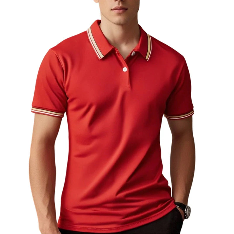 Men’s Contrast Trim Polo Shirt