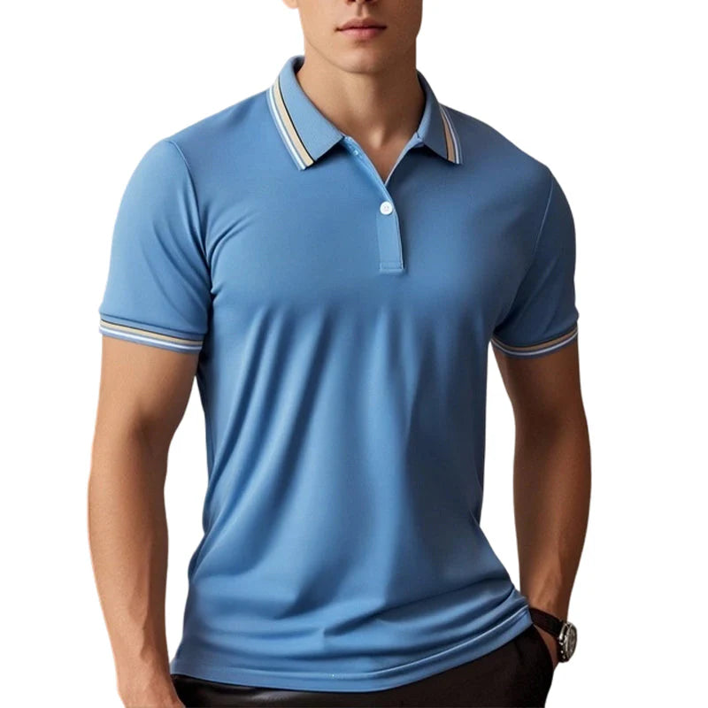 Men’s Contrast Trim Polo Shirt