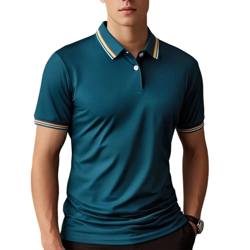 Men’s Contrast Trim Polo Shirt