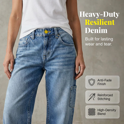 Women’s Relaxed Straight-Leg Cargo Jeans