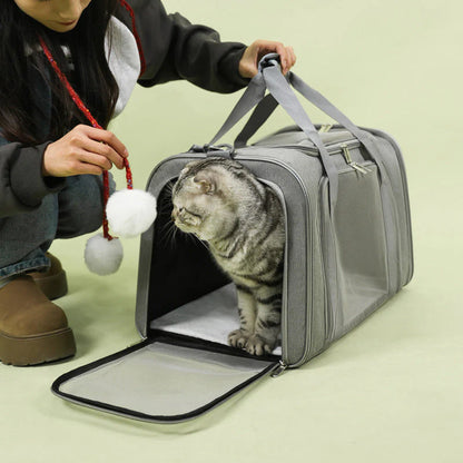 Large Foldable Mesh Cat Carrier