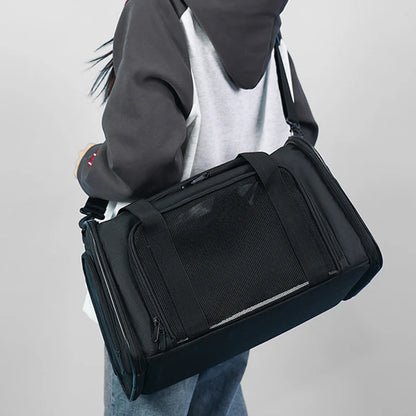 Large Foldable Mesh Cat Carrier
