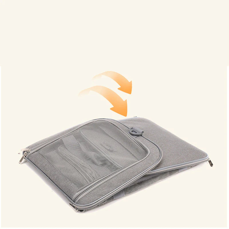 Large Foldable Mesh Cat Carrier