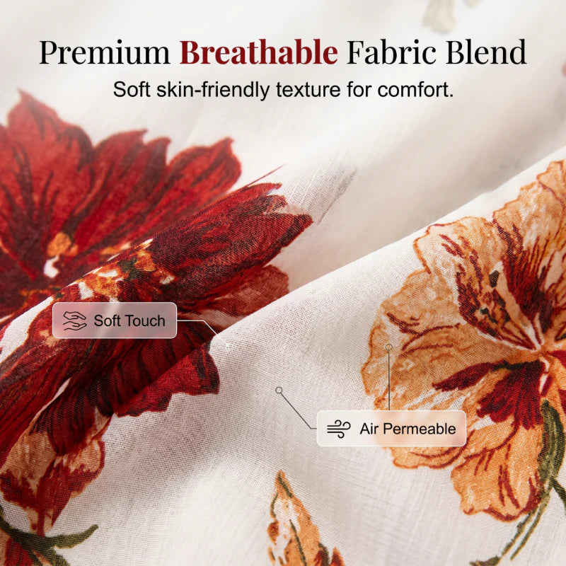 Women’s Floral Twist-Front Maxi Dress