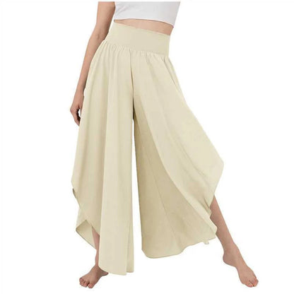 Women’s High-Waisted Flowing Wide-Leg Trousers