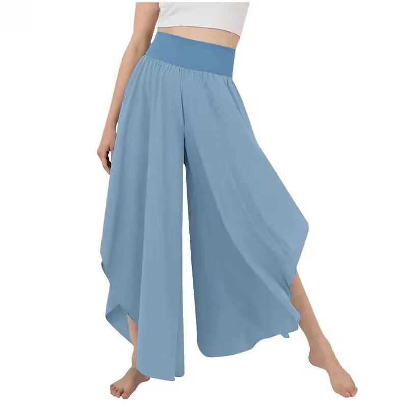 Women’s High-Waisted Flowing Wide-Leg Trousers
