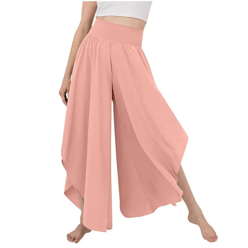Women’s High-Waisted Flowing Wide-Leg Trousers