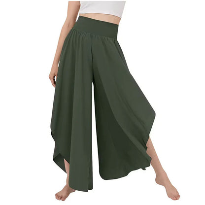 Women’s High-Waisted Flowing Wide-Leg Trousers