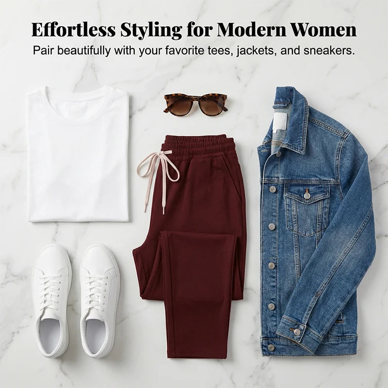 Women's Tapered Drawstring Trousers