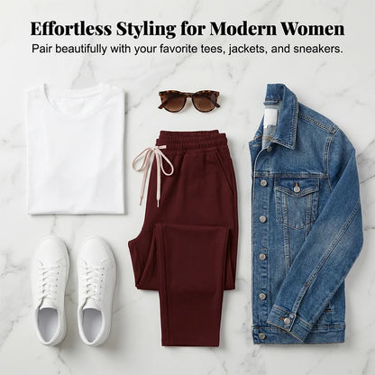 Women's Tapered Drawstring Trousers