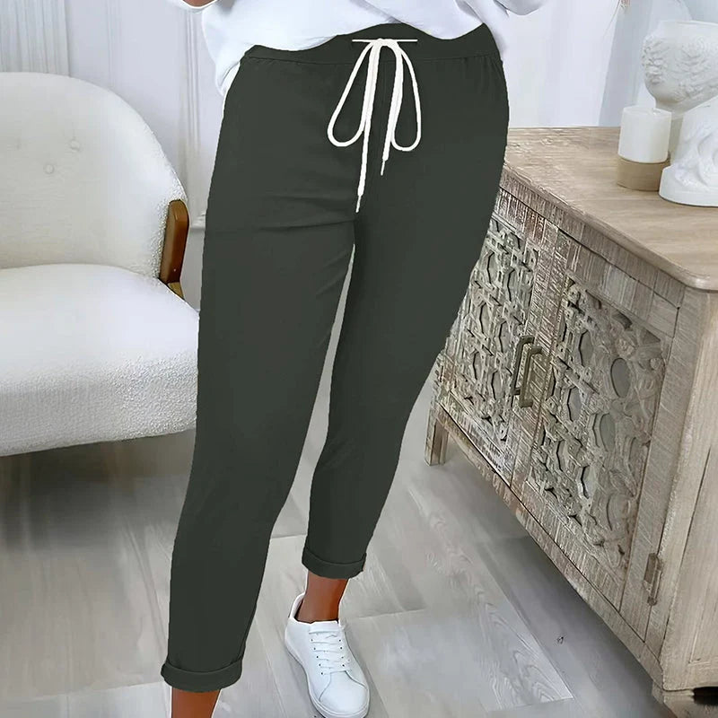Women's Tapered Drawstring Trousers