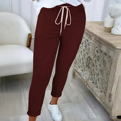 Women's Tapered Drawstring Trousers