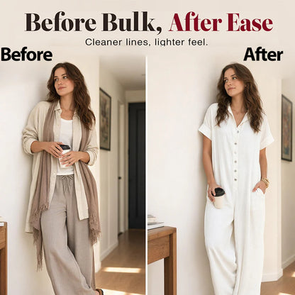 Women’s Relaxed Button-Front Wide-Leg Jumpsuit