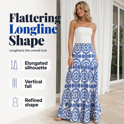 Women’s Printed Flowy Maxi Skirt