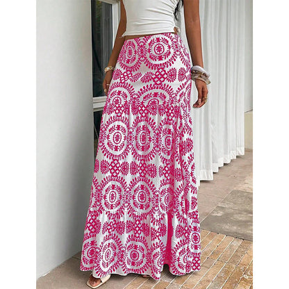 Women’s Printed Flowy Maxi Skirt